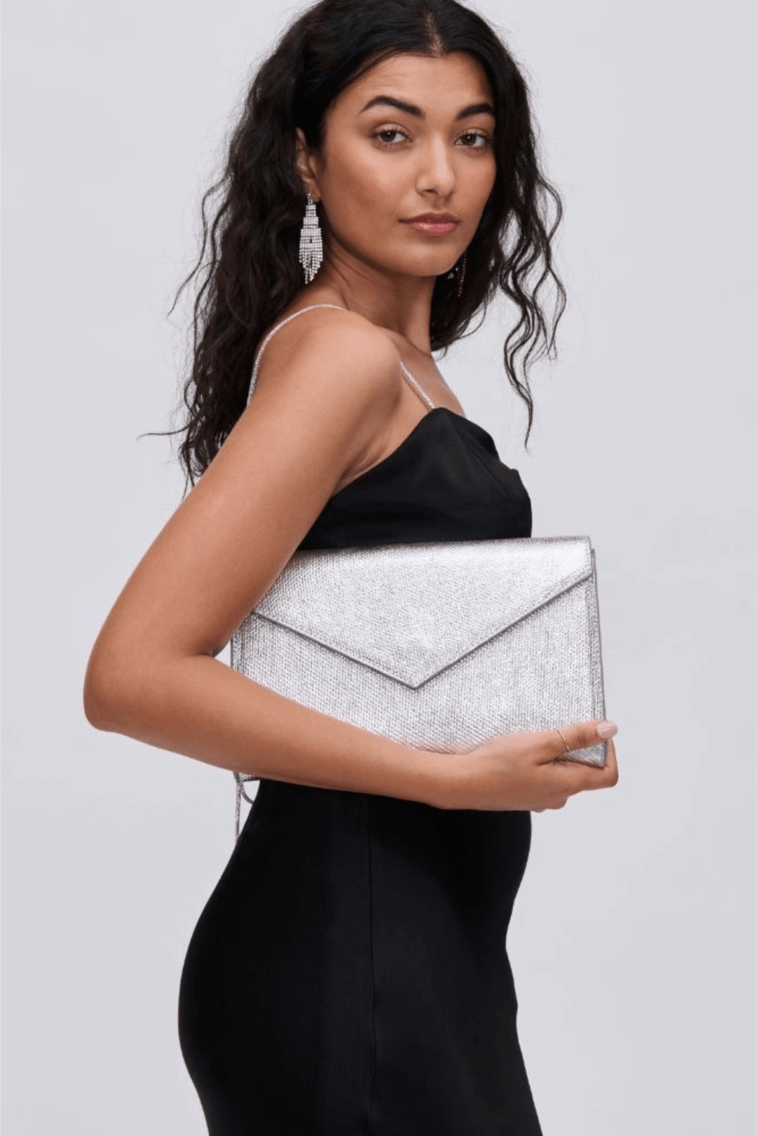 Silver Envelope Clutch - STYLED BY ALX COUTUREhandbags