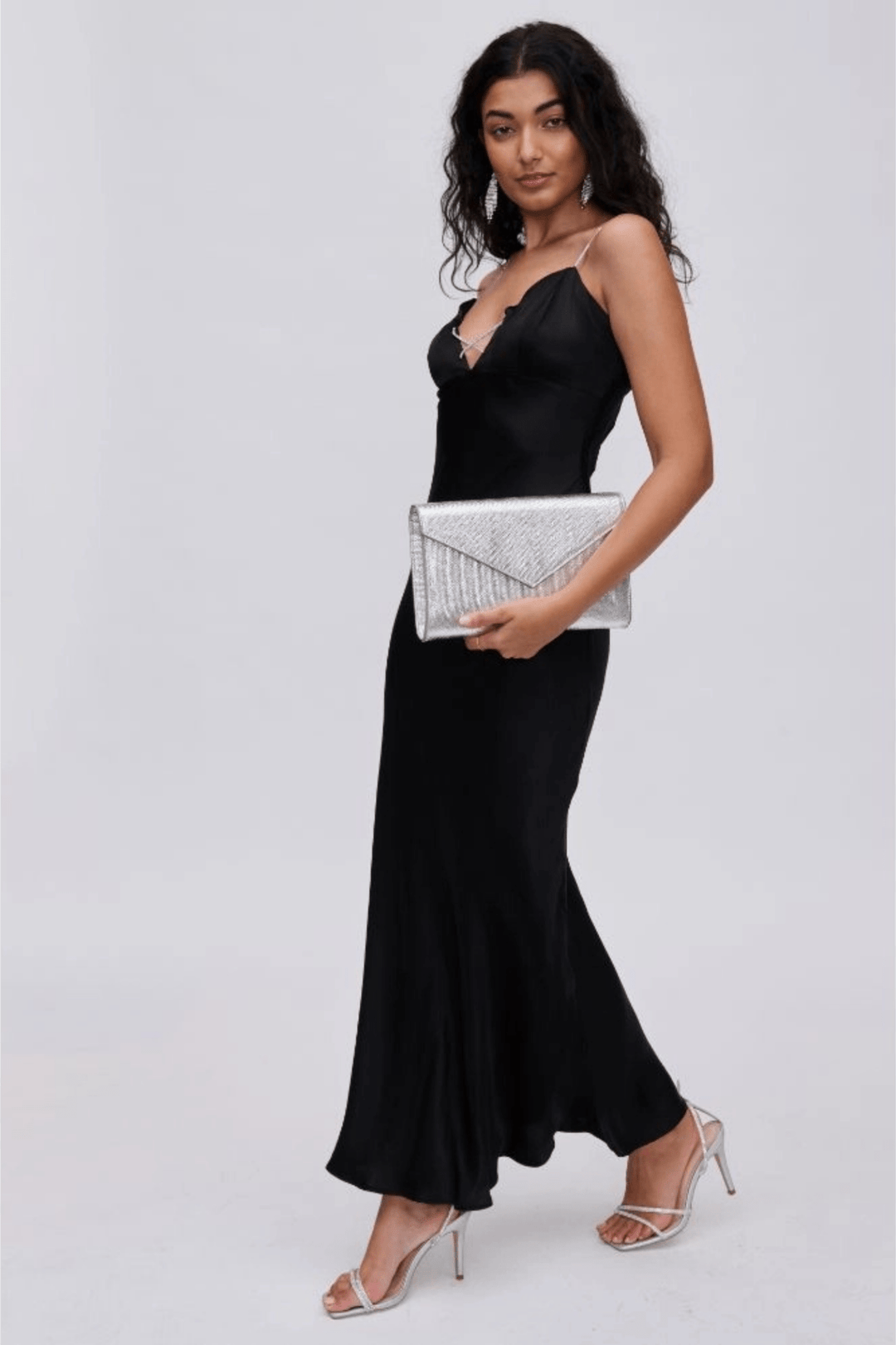 Silver Envelope Clutch - STYLED BY ALX COUTUREhandbags