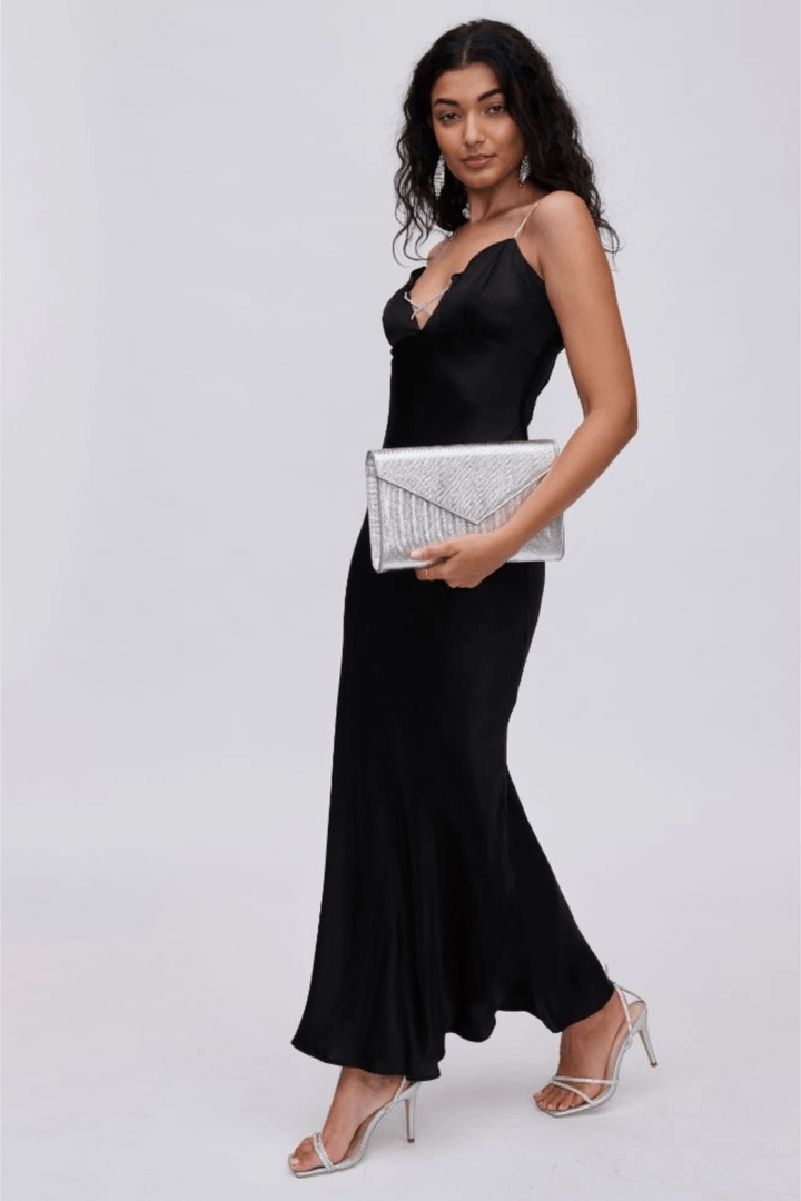 Silver Envelope Clutch - STYLED BY ALX COUTUREhandbags