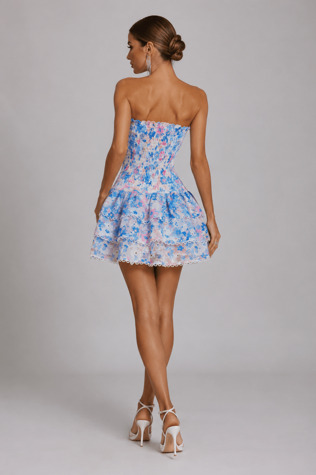 Strapless Embroidered Lace Dress - STYLED BY ALX COUTUREDresses