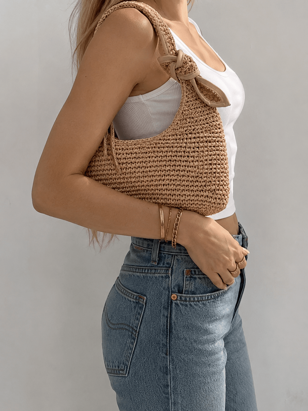 Straw Bow Bag - STYLED BY ALX COUTURE