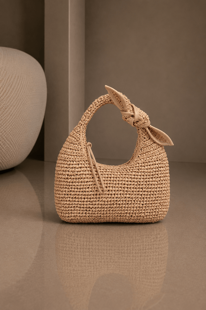Straw Bow Bag - STYLED BY ALX COUTURE