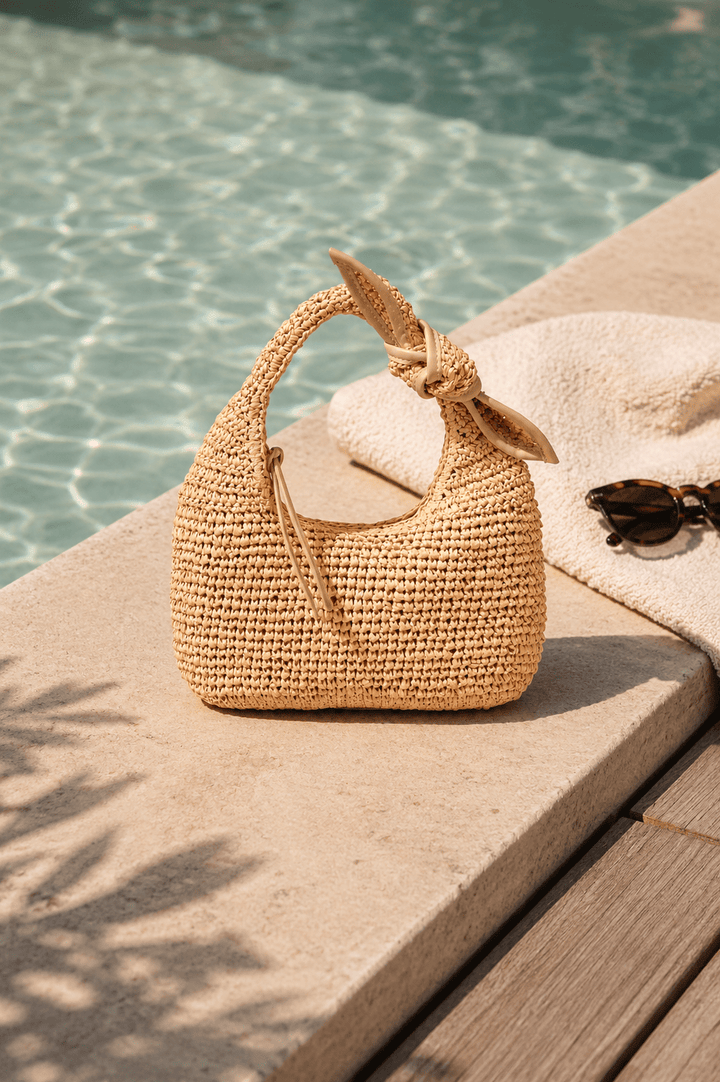 Straw Bow Bag - STYLED BY ALX COUTURE
