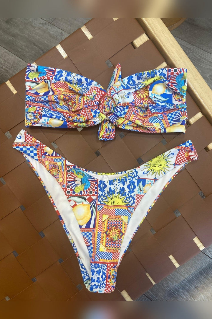 Summertime Bandeau Bikini Set - STYLED BY ALX COUTURESwimwear
