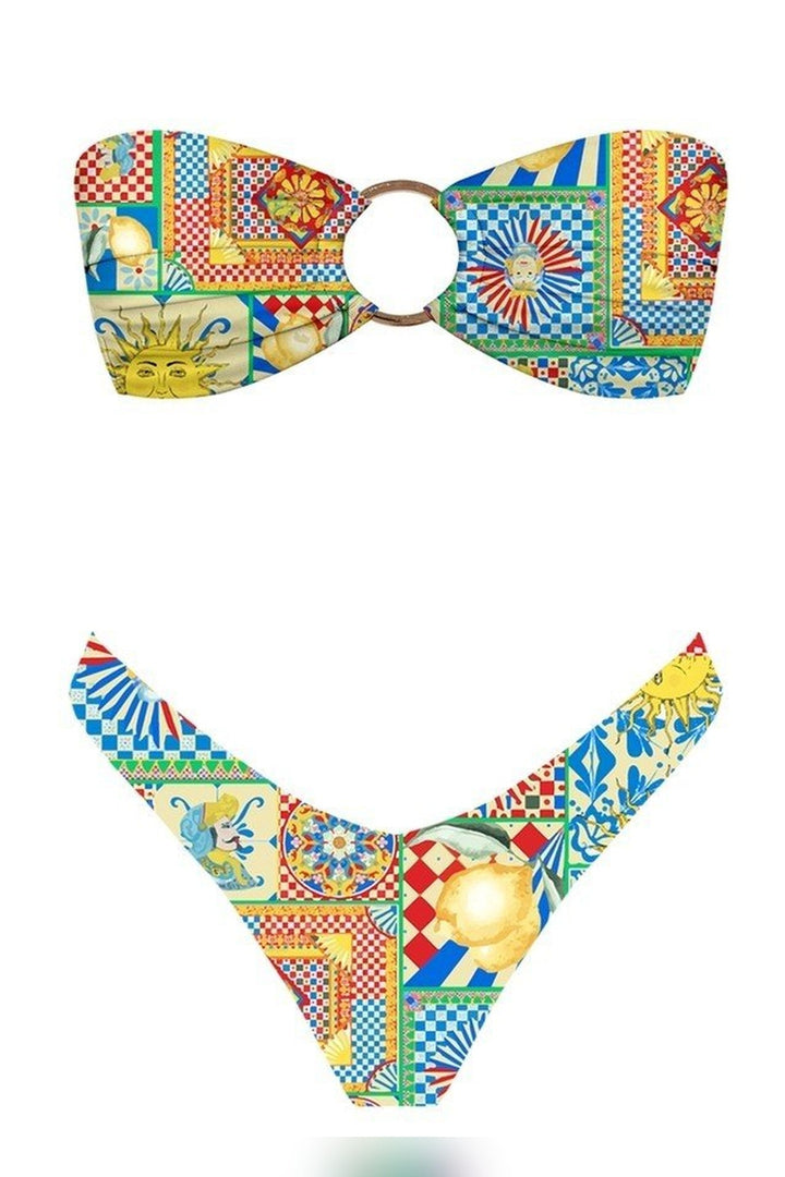 Summertime Bandeau Bikini Set - STYLED BY ALX COUTURESwimwear
