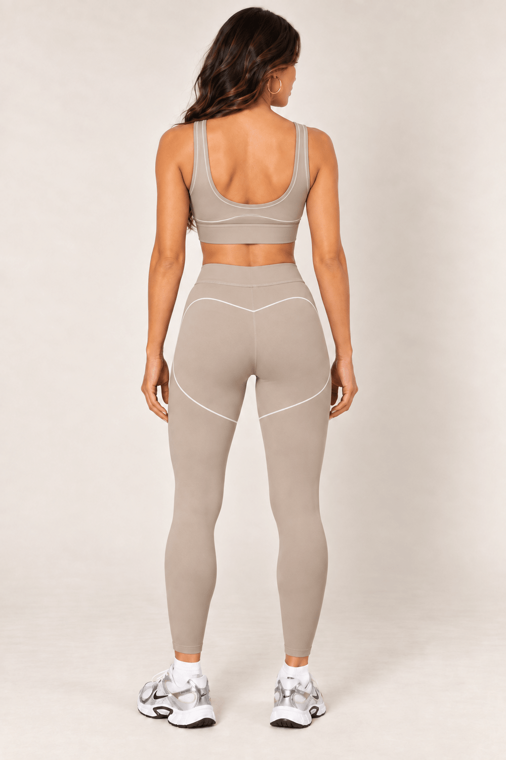 Taupe High Rise Contour Leggings - STYLED BY ALX COUTURELeggings