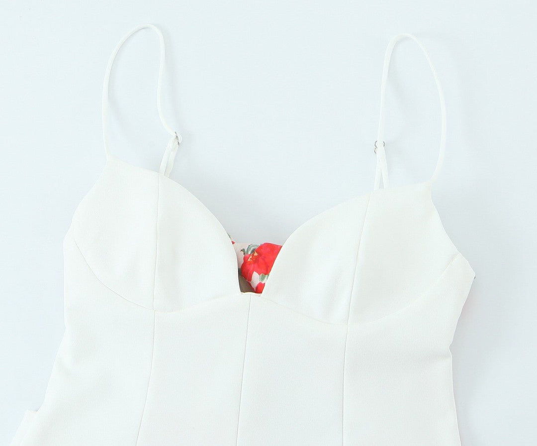 Thin Scarf With Open Design Short Jumpsuit - STYLED BY ALX COUTUREJumpsuits & Rompers