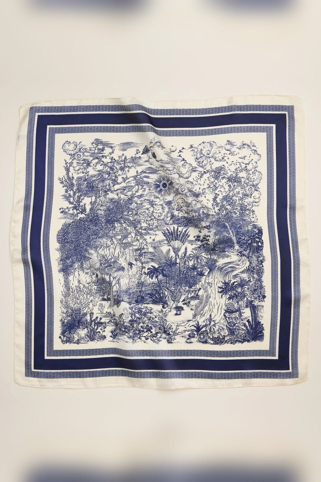 Toile Print Silk Scarf - STYLED BY ALX COUTUREApparel &amp; Accessories