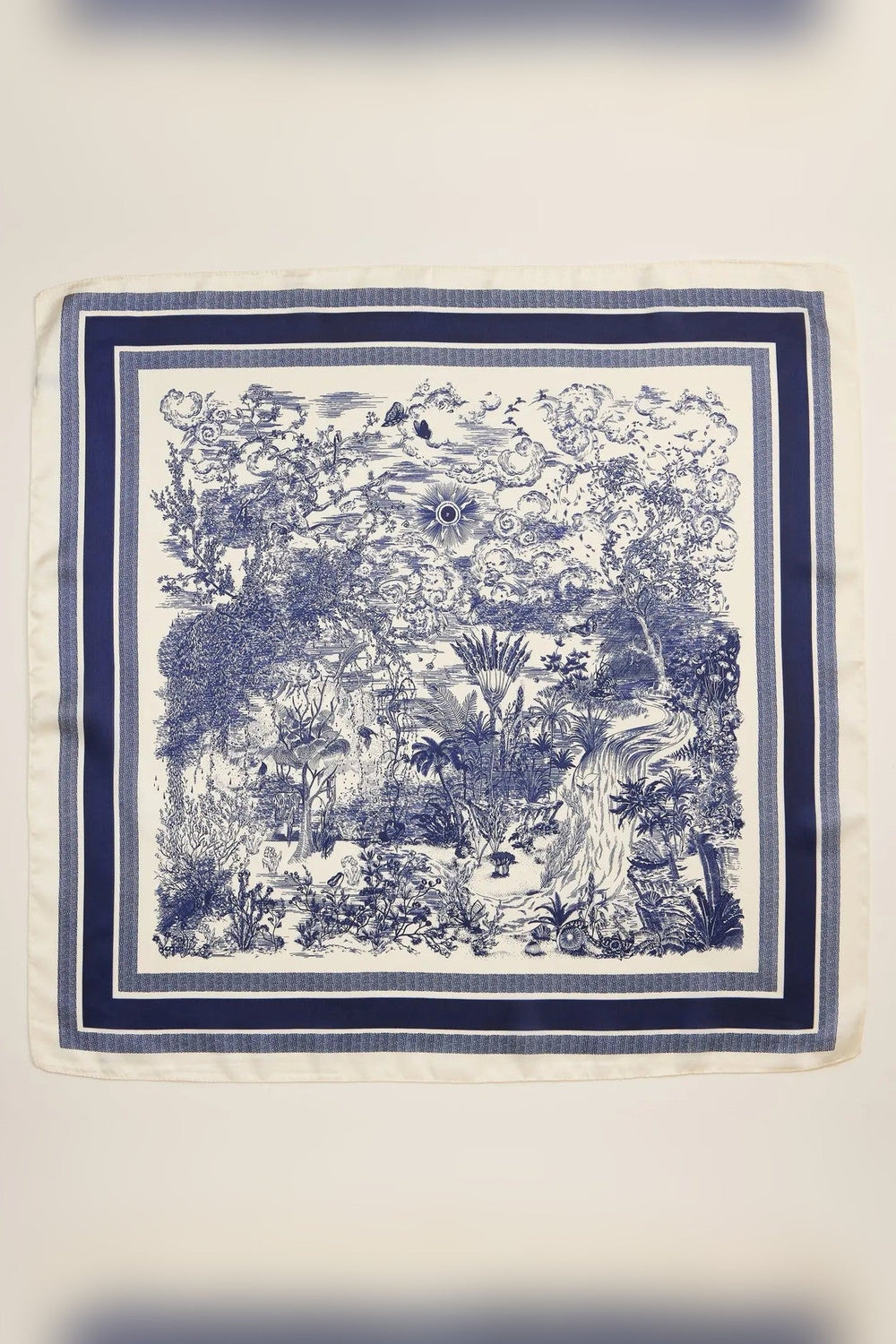 Toile Print Silk Scarf - STYLED BY ALX COUTUREApparel & Accessories
