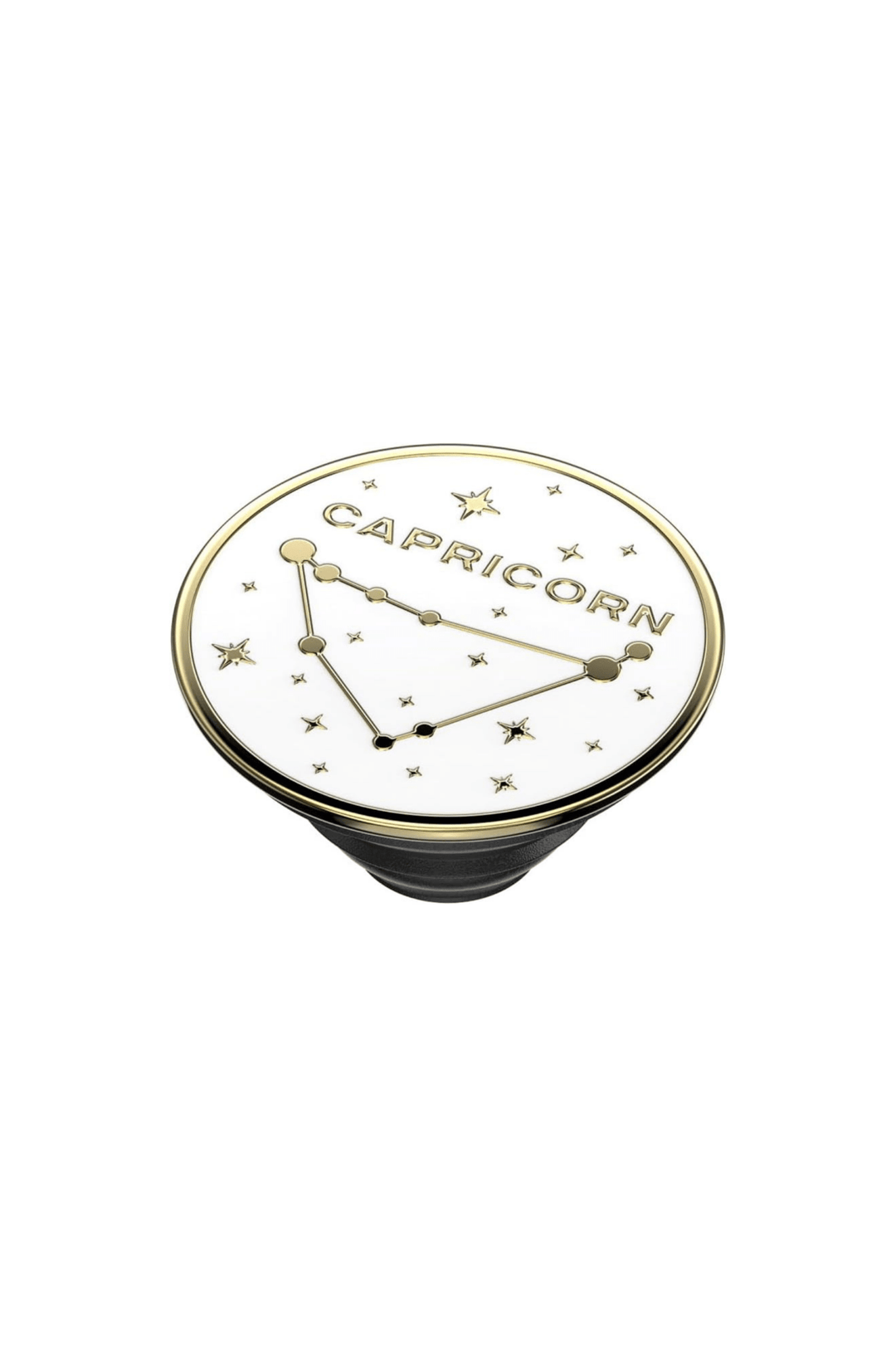 White &amp; Gold Capricorn Popsocket Phone Grip - STYLED BY ALX COUTUREACCESSORIES
