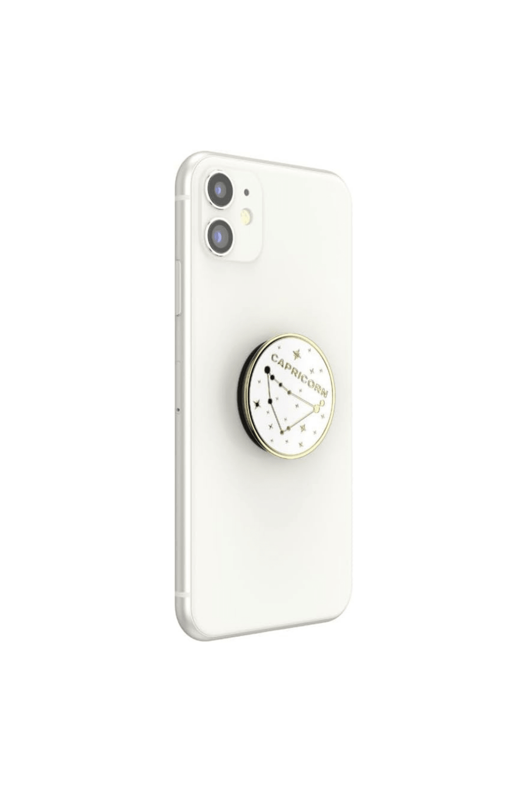 White &amp; Gold Capricorn Popsocket Phone Grip - STYLED BY ALX COUTUREACCESSORIES