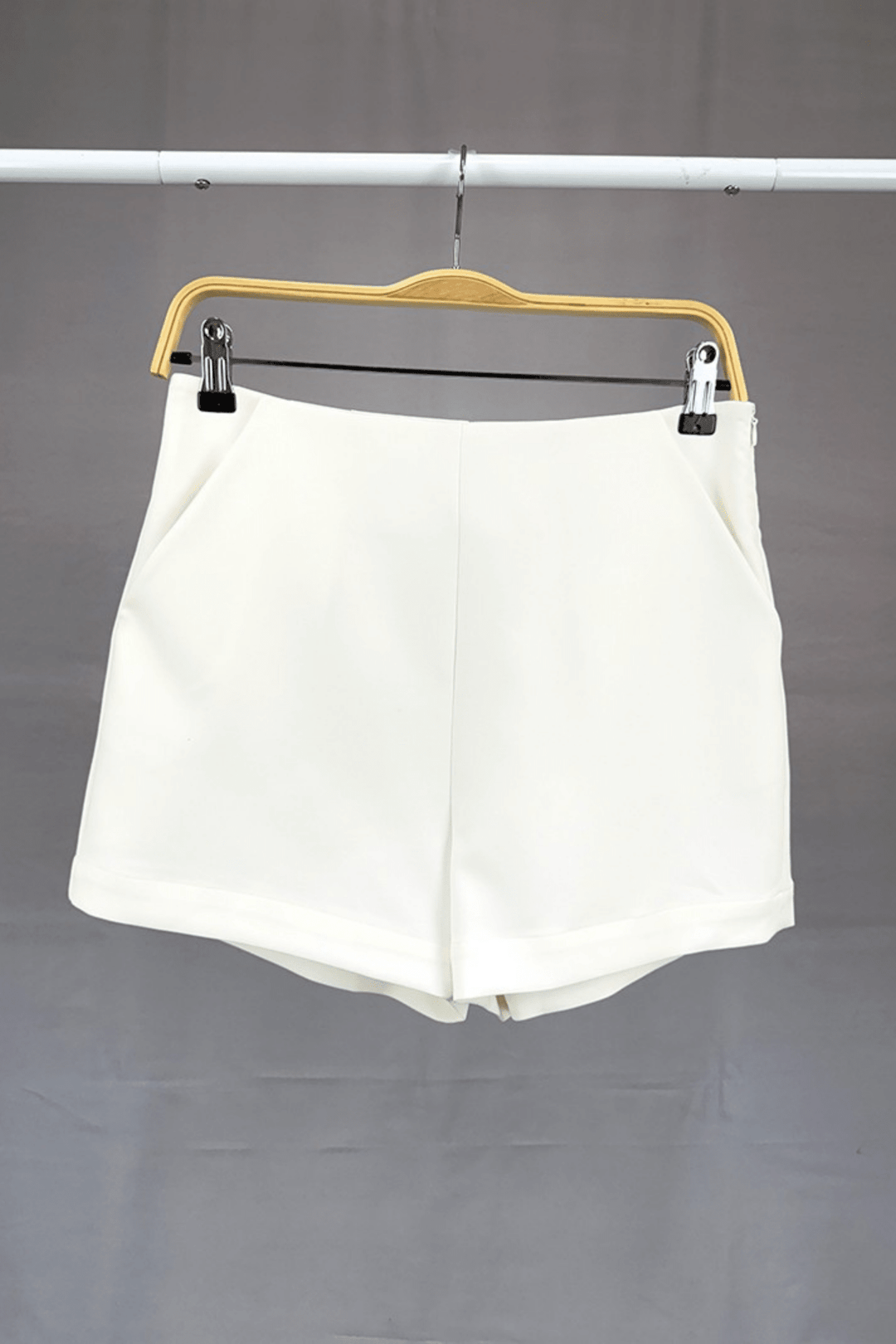 White High Waisted Shorts - STYLED BY ALX COUTURESHORTS