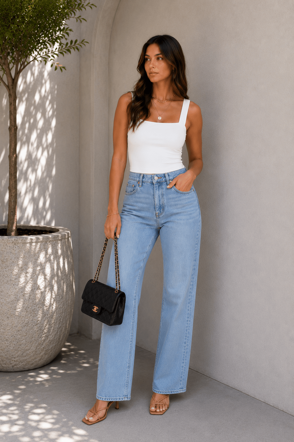 White Square Neck Bodysuit - STYLED BY ALX COUTUREBODYSUIT