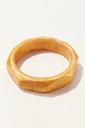 Yellow Octagon Bangle Bracelet - STYLED BY ALX COUTUREJewelry