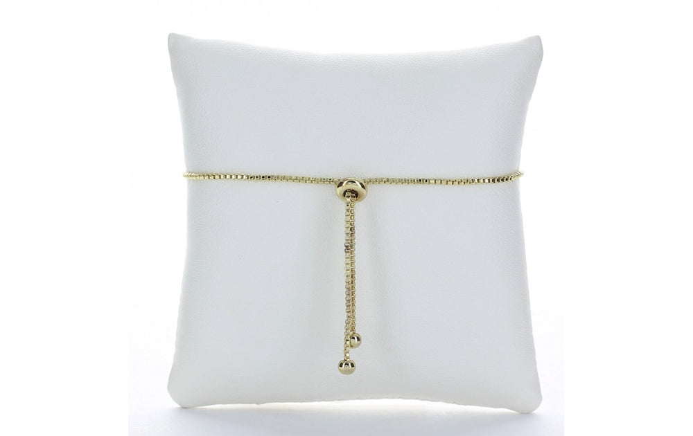 STYLED BY ALX COUTURE MIAMI BOUTIQUE BRACELET Gold Drawstring Pave Square Halo Bracelet