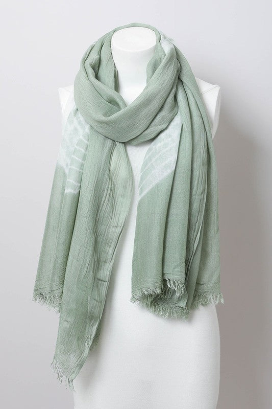 Sage Tie Dye Scarf Cover-up