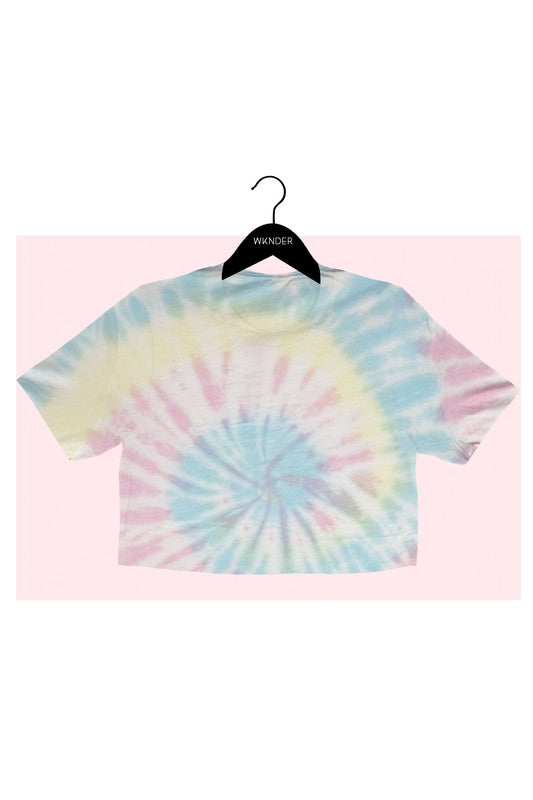 TIE DYE CROP TEE   Tie dye cropped tee designed for comfort and style. Pair with your favorite joggers for a comfort look.