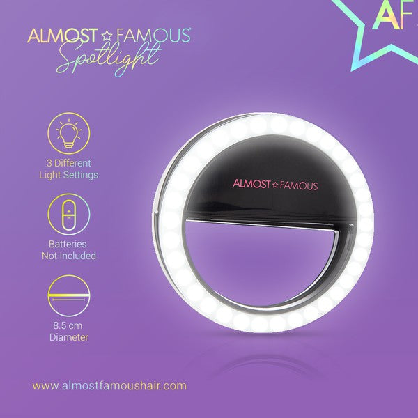 STYLED BY ALX COUTURE MIAMI BOUTIQUE Black Spotlight Selfie Light