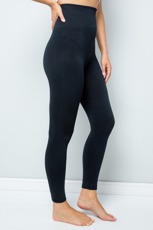 STYLED BY ALX COUTURE MIAMI BOUTIQUE Black High Waisted Tummy Control Leggings