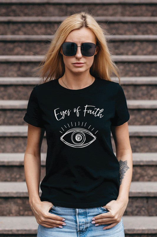 STYLED BY ALX COUTURE MIAMI BOUTIQUE Eyes of Faith Graphic Tee