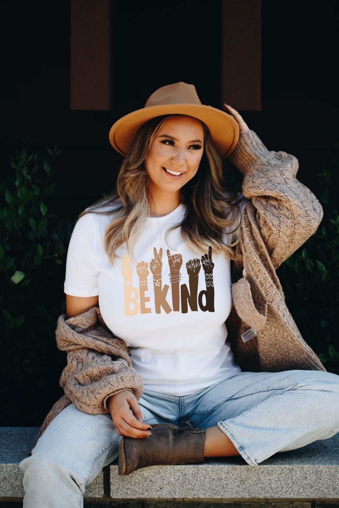 White Be Kind Graphic Tee