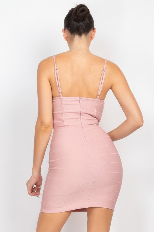 STYLED BY ALX COUTURE MIAMI BOUTIQUE Sweetheart Back-Zip Bodycon Dress