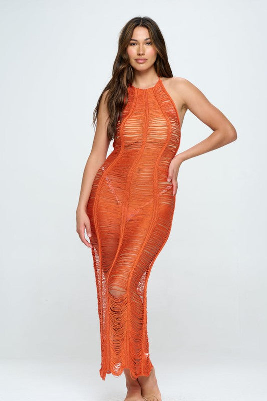 STYLED BY ALX COUTURE MIAMI BOUTIQUE Trendy Yarn String Coverup Dress
