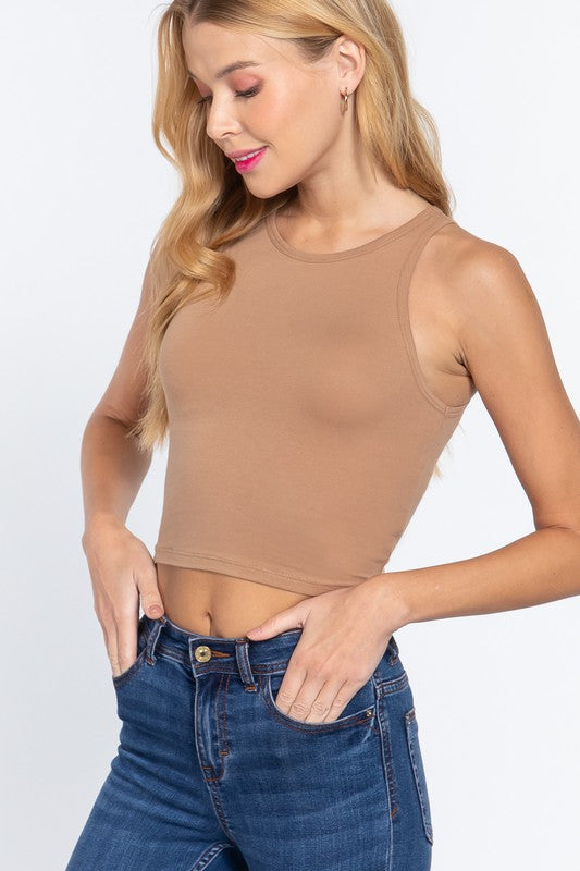 STYLED BY ALX COUTURE MIAMI BOUTIQUE Halter Neck Crop Top