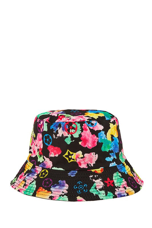 STYLED BY ALX COUTURE MIAMI BOUTIQUE Pattern Colorful Print Bucket Hat