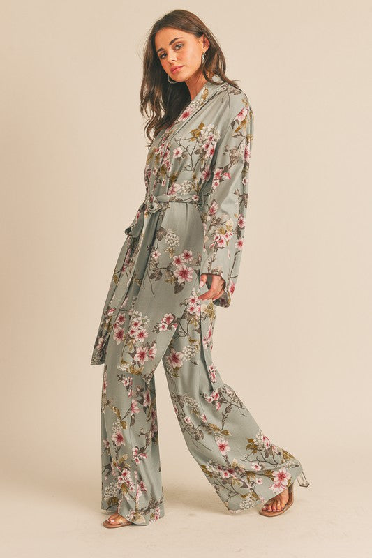 STYLED BY ALX COUTURE MIAMI BOUTIQUE Print Kimono Robe