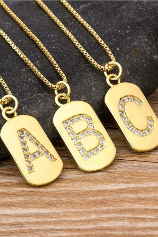Initial Trendy Letter Necklace