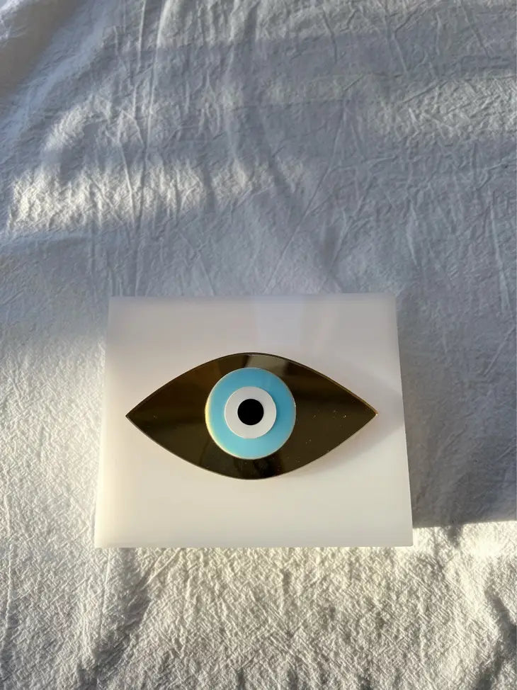 STYLED BY ALX COUTURE MIAMI BOUTIQUE Evil Eye Jewelry Box Plexiglass