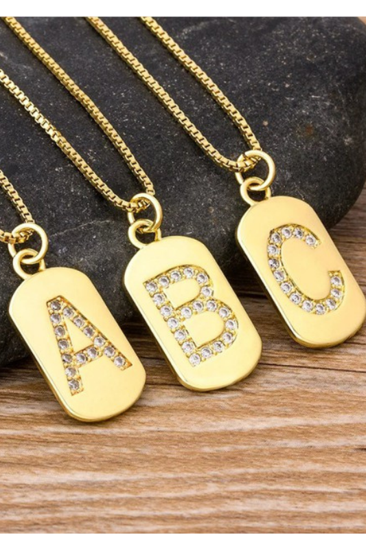 Initial Trendy Letter Necklace