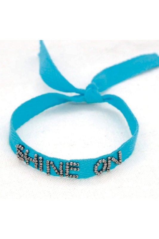 STYLED BY ALX COUTURE MIAMI BOUTIQUE ACCESSORIES BRACELET BLUE Blue Shine On Bracelet