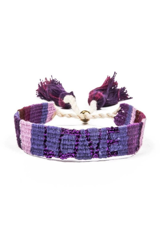 STYLED BY ALX COUTURE MIAMI BOOUTIQUE BRACELET Purple & Violet Atitlan Love Bracelet 