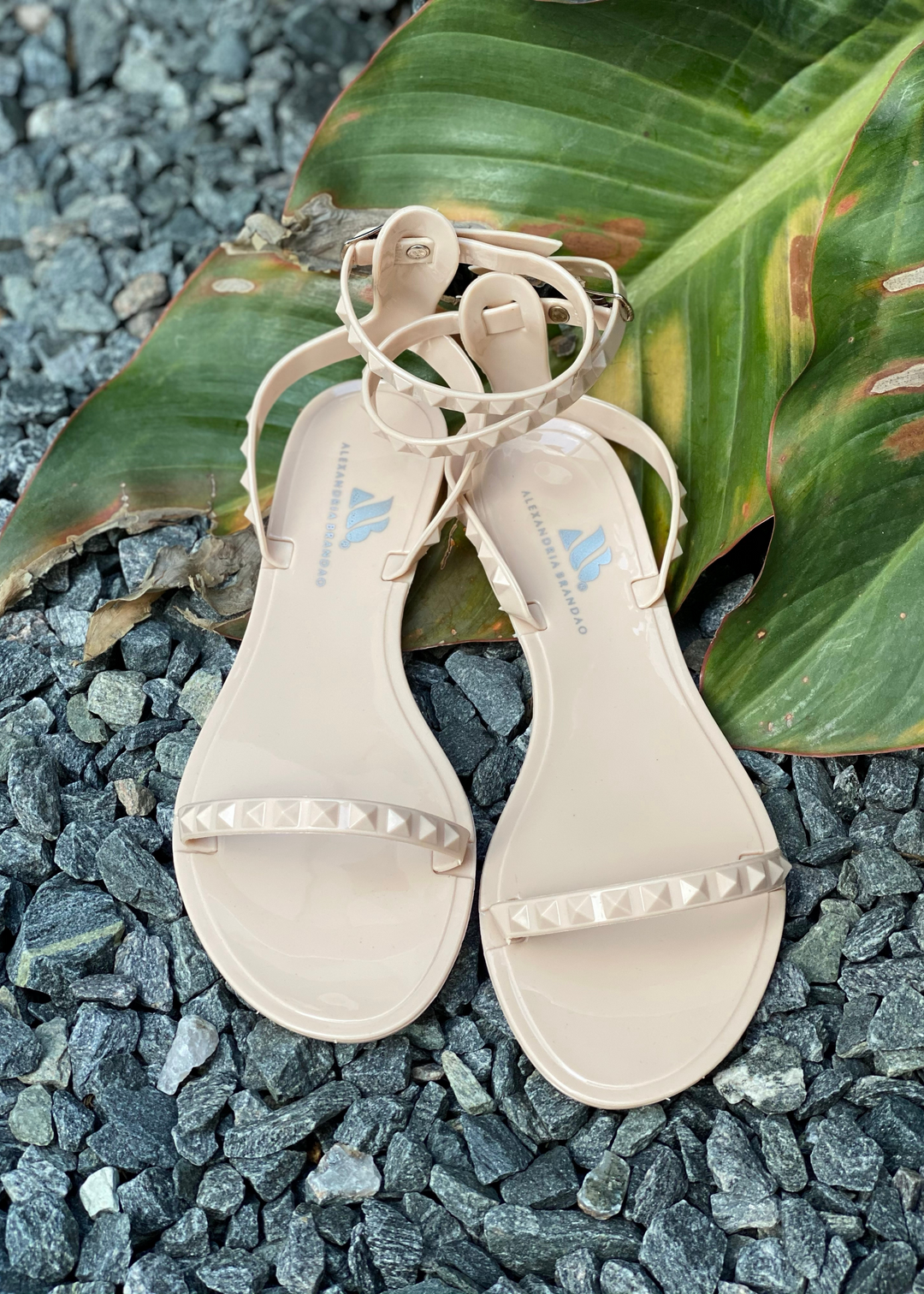 Aria waterproof women's everyday jelly sandals. Front view