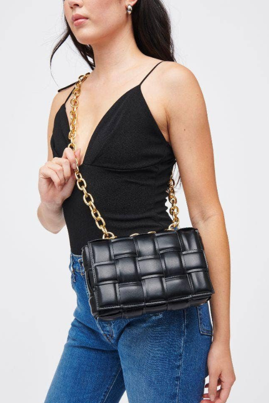 STYLED BY ALX COUTURE MIAMI BOUTIQUE Black Ines Crossbody
